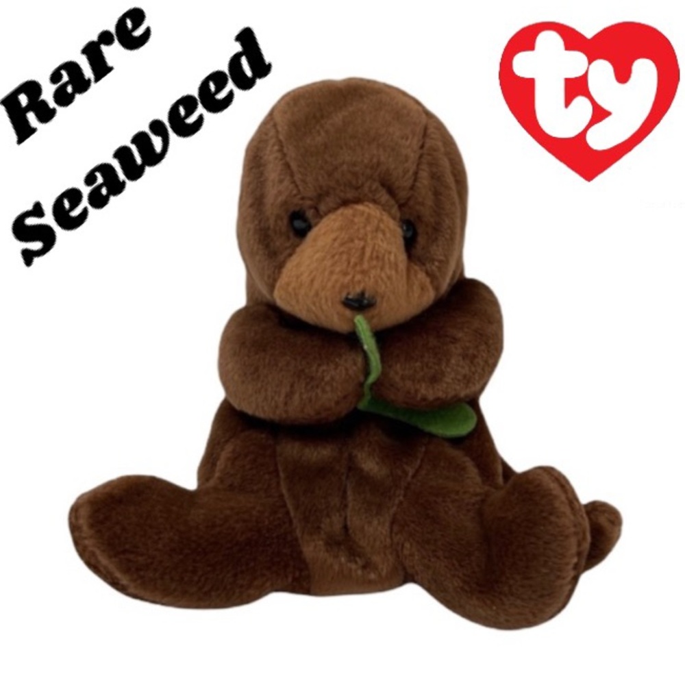 Seaweed Ty Beanie Baby Seal Rare Collectible Piece